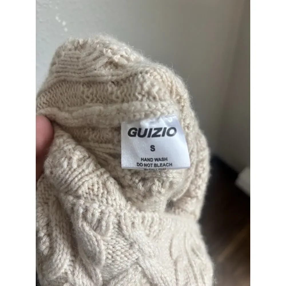 Danielle Guizio Womens Beige Open Back Wool Mini Dress - Picture 8 of 9